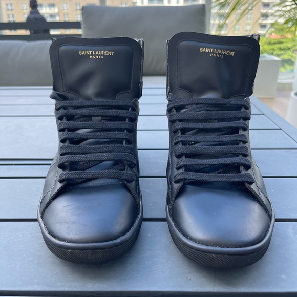 Black Saint Laurent High Tops Size 11 US / 45 EUR - Picture 9 of 12